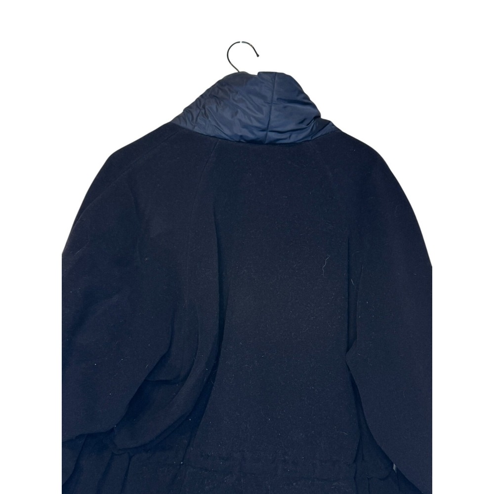 Saks Fifth Avenue X Sahza Women's Jacket Coat Vintage 100% Wool Navy 44/10 US - Picture 10 of 10